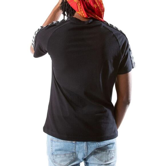 Kappa Men's Black 222 Banda Balima Short Sleeves T-shirt Size XXL - Picture 2 of 7